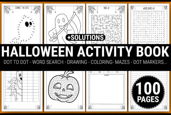 Download HALLOWEEN ACTIVITY BOOK for KIDS - Halloween activity book Collection
