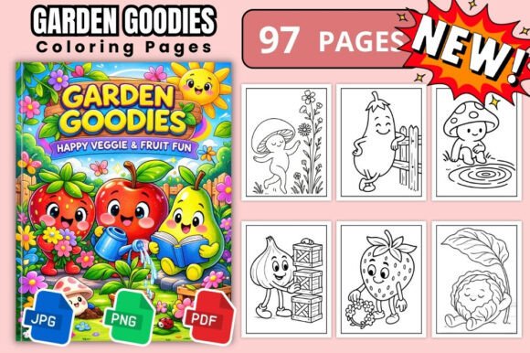Download Garden Goodies Veggie Fun Coloring Book - Fun coloring book Collection