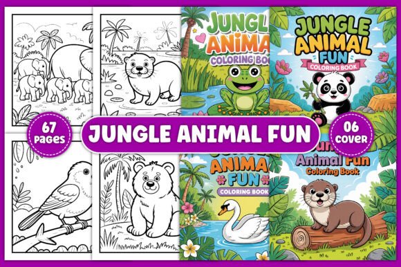 Download Jungle Animal Fun Coloring Book - Fun coloring book Collection