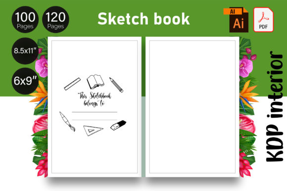 Download Sketchbook Kdp Interior Ready to Upload - Sketch Collection