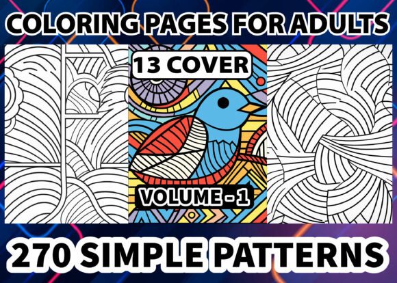 Download Simple Pattern Coloring Pages for Adults - Premium Resources