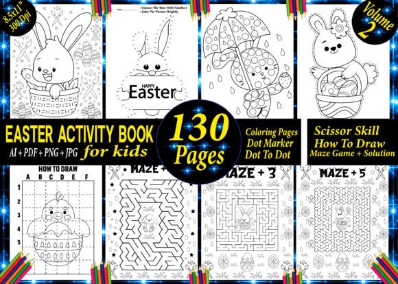 Download Full Easter Activity Book for Kids - Easter activity book for kids Collection
