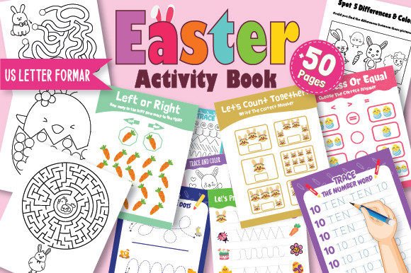 Download Happy Easter Activity Book for Kids - Easter activity book for kids Collection