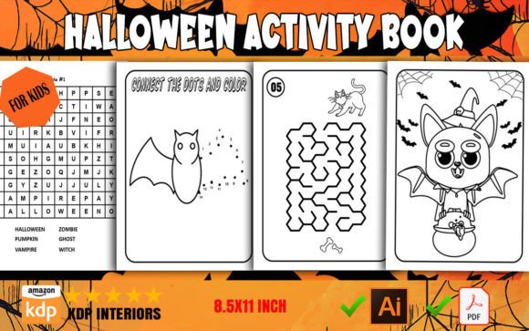 Download Halloween Activity Book for Kids (KDP) - Halloween activity book Collection